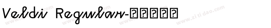 Veldi  Regular字体转换